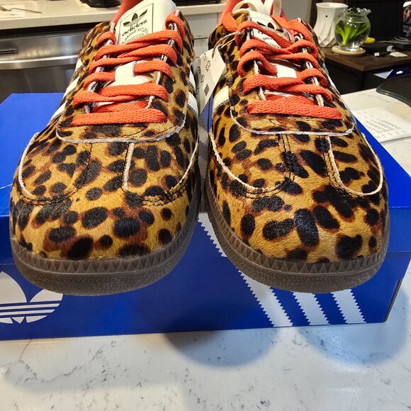 adidas Samba OG Preloved Red Leopard Men's Size 10 JI2734 NEW Pony Hair RARE SZ - Picture 11 of 15